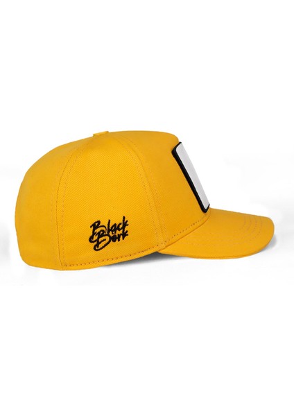 Black Börk Blackbörk V1 Baseball Kids Ayı - 3 Kod Logolu  Sarı Çocuk Şapka (Cap)