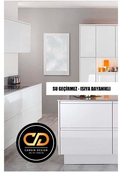 Yapışkanlı Folyo Parlak Beyaz Lake Pvc Dolap, Tezgah, Mobilya, Masa Kaplama Folyosu modelleri