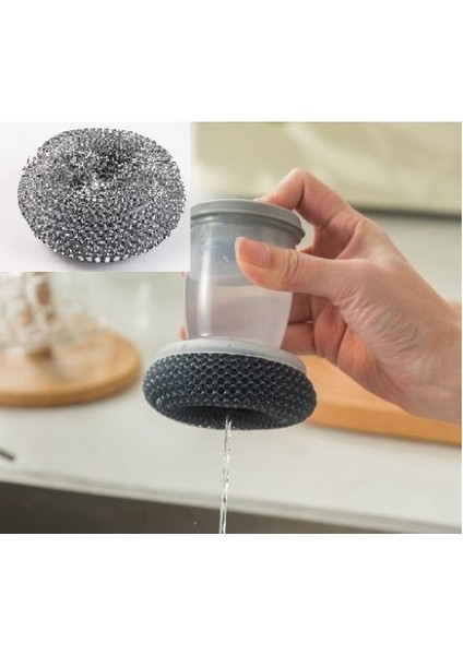 Deterjan Hazneli Lavabo & Bulaşık Teli Yedek Telli fırsatları