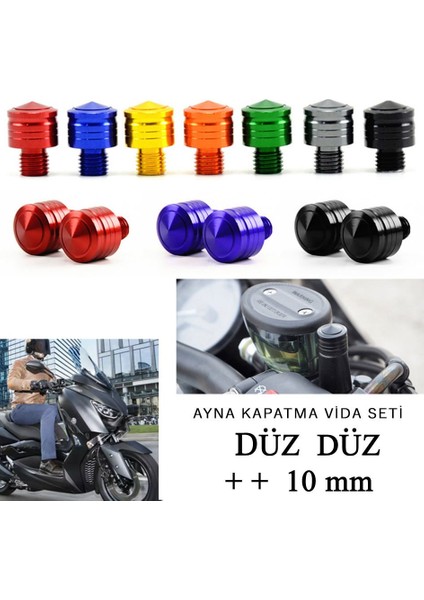 Cfmoto NK250 Ayna Deliği Boşluk Kapatıcı Vida Seti Siyah Renk
