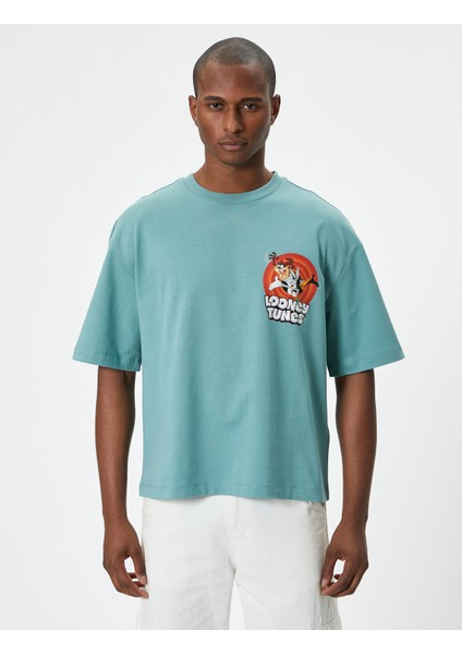Looney Tunes Oversize Tişört Lisanslı Arkası Baskılı modelleri