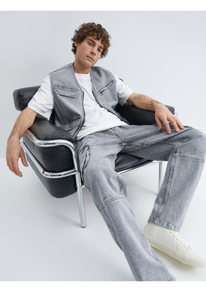 Kargo Kot Pantolon Cep Detaylı Düğmeli Yıkamalı fiyatları