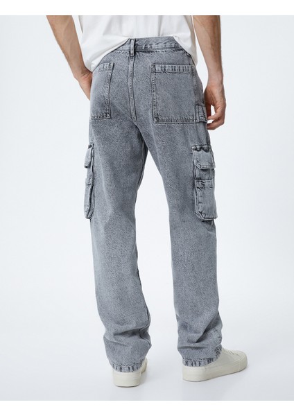Kargo Kot Pantolon Cep Detaylı Düğmeli Yıkamalı fırsatları