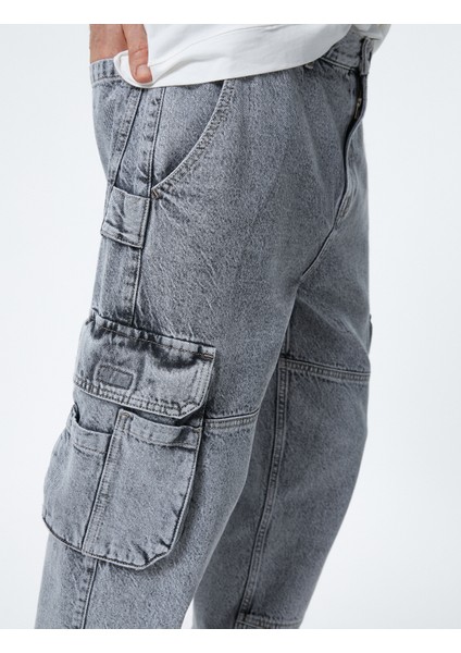 Kargo Kot Pantolon Cep Detaylı Düğmeli Yıkamalı indirimleri