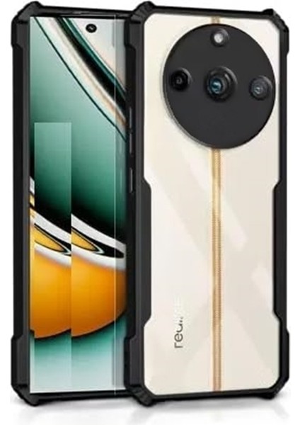 Realme 11 Pro Plus Kılıf Roll Arkası Şeffaf Mika