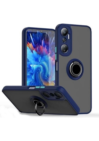 Infinix Hot 20 Kılıf Montreal Yüzüklü Arkası Buğulu