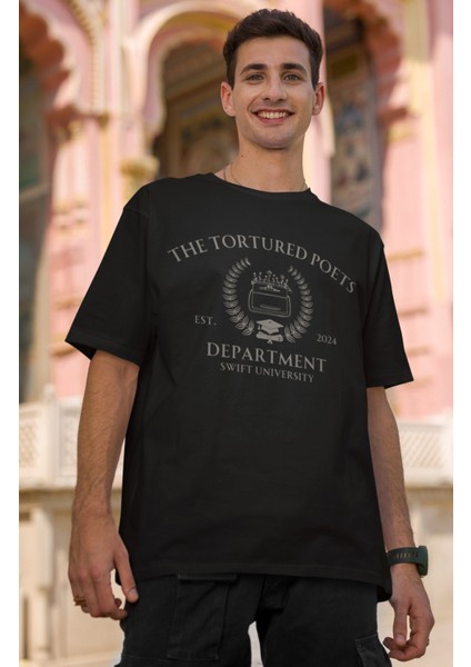 Taylor Swift Daktilo 2024 Baskılı Tişört, Erkek-Kadın Tortured Poets Deparment Baskılı T-Shirt