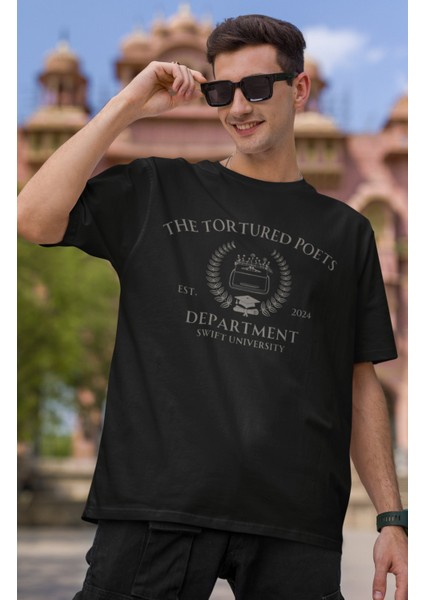 Taylor Swift Daktilo 2024 Baskılı Tişört, Erkek-Kadın Tortured Poets Deparment Baskılı T-Shirt modelleri