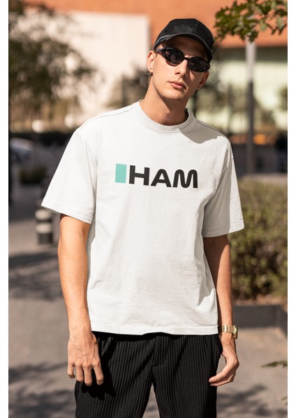 Unisex Oversize Lewis Hamilton 44 Yazılı Tshirt, Formula 1 Sırt Baskılı Tişört