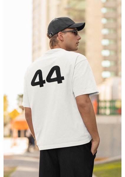 Unisex Oversize Lewis Hamilton 44 Yazılı Tshirt, Formula 1 Sırt Baskılı Tişört