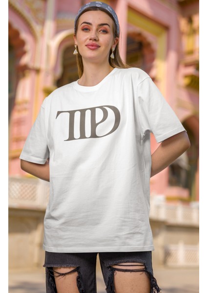 Unisex Taylor Swift Yeni Albüm Ttpd Fotograflı Sırt Baskılı T-Shirt, Taylor Swift Baskılı Tişört
