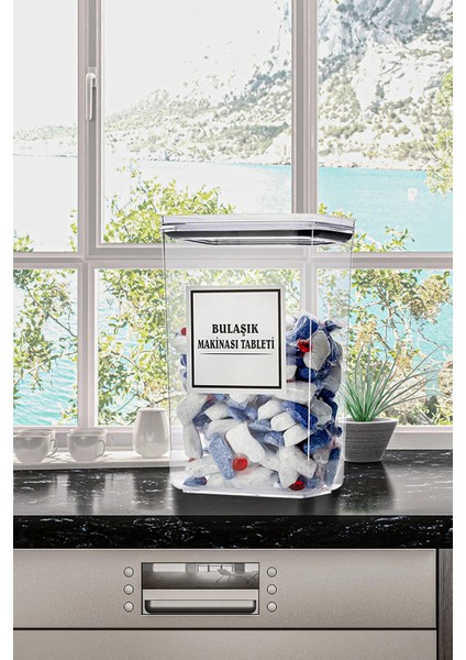 Bulaşık Makinası Tablet Kutusu/kavanozu 2900ML