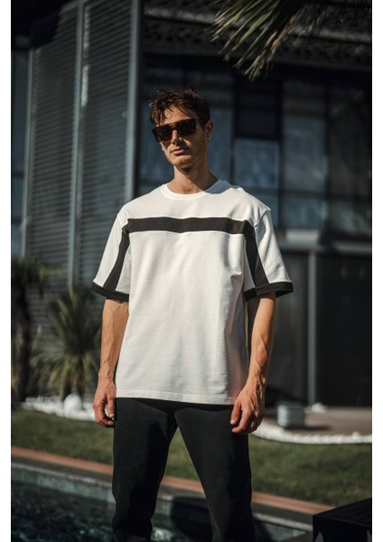 Unisex Elan Prime Beyaz Fermuarlı T-shirt fiyatları
