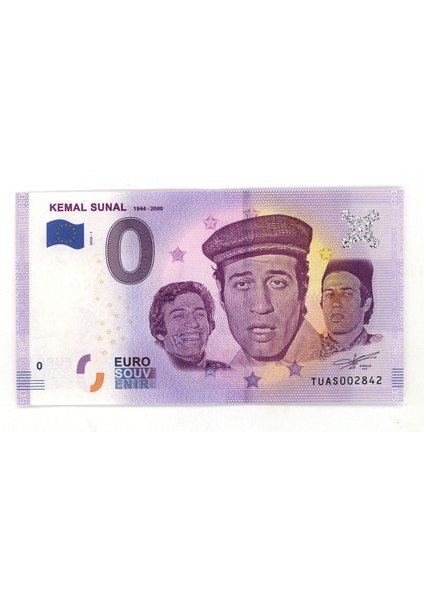 0.- Euro Hatıra Banknot Çil -Kemal Sunal