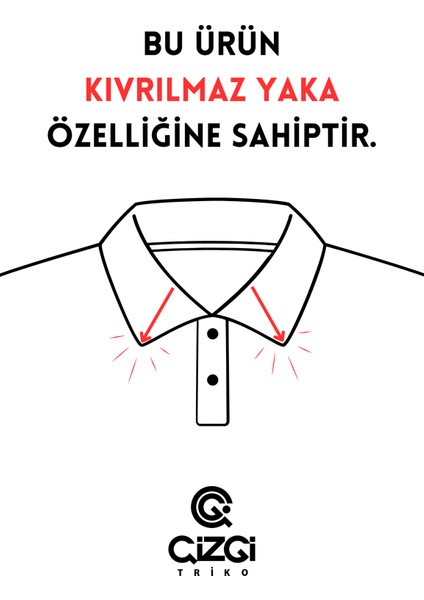 Erkek Yazlık Triko Tişört Kıvrılmaz Polo Yaka Regular Kalıp