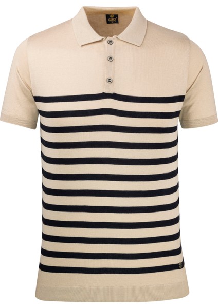 Erkek Yazlık Triko Tişört Kıvrılmaz Polo Yaka Regular Kalıp