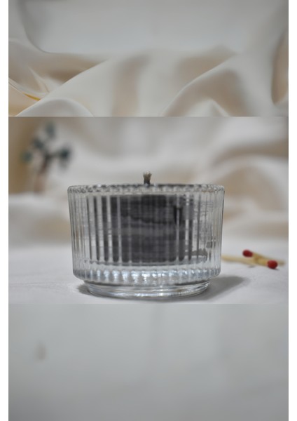 Büyük Cam Tealight Mum Kokusuz Siyah Renkli-%100 Doğal Soya Wax fiyatları