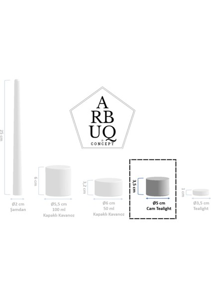 Büyük Cam Tealight Mum Kokusuz Siyah Renkli-%100 Doğal Soya Wax fırsatları