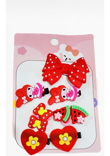 Figürlü 7 Adet Pens Prenses Set Toka