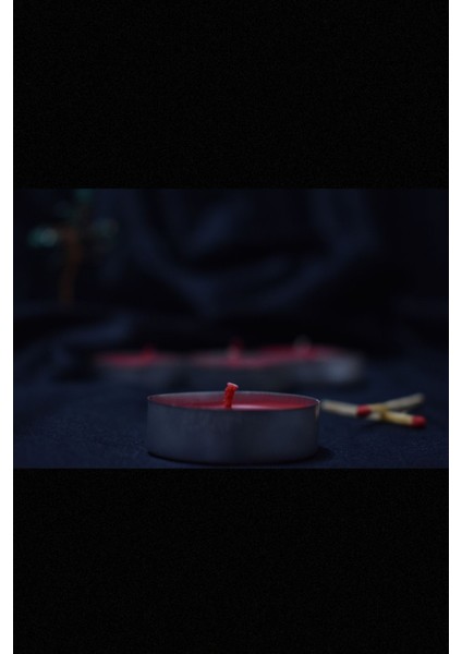 Küçük Standart Tealight Mum 8'li Kokusuz Kırmızı Renkli-%100 Doğal Soya Wax fiyatları