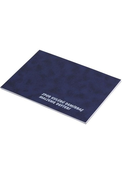 Spor Klübü Demirbaş Defteri Plastik Kapak 20 x 28