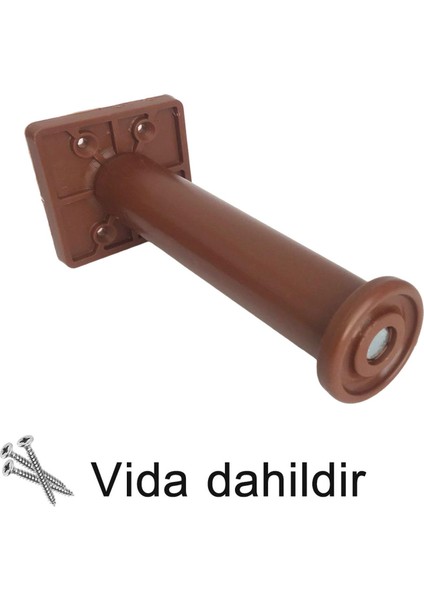 4 Adet Modül Ayarlanabilir Destek Ayağı 15 x 23 cm Kahverengi Ayak Mobilya Kanepe Baza Koltuk Ünite Ayakları