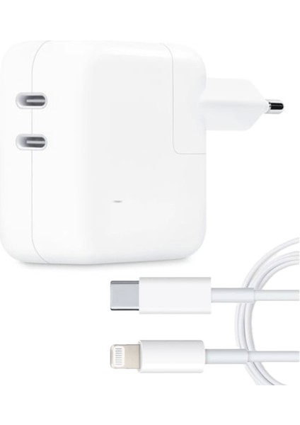Yeni Nesil Yeni Model Çift Typc-E Çıkışlı Iphone Uyumlu Şarj Cihazı 35 W fiyatları