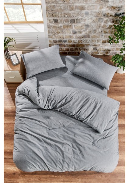 Çarşafı Lastikli 140LIK Yataklar Için Düz Renk Nevresim Takımı