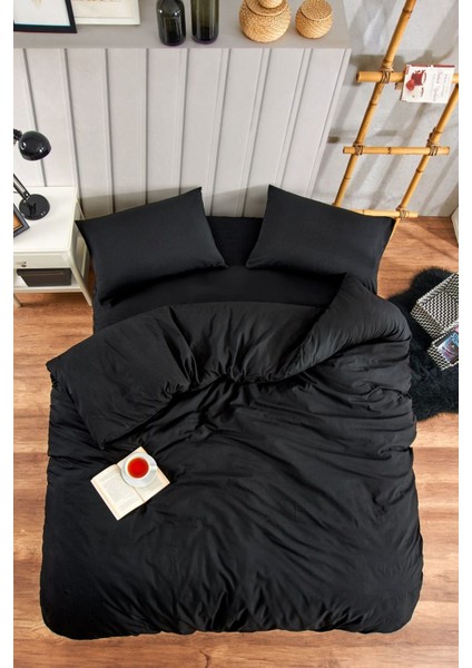 Çarşafı Lastikli 140LIK Yataklar Için Düz Renk Nevresim Takımı