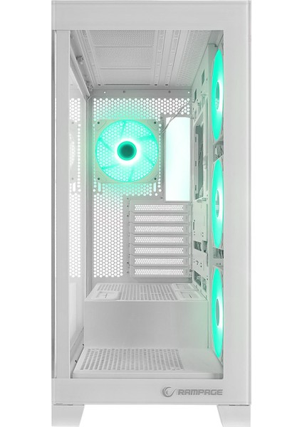 Hydra V2 Whıte Type-C+Usb3.0 Temperli 4*argb Infinity Fan+Hub E-Atx Exclusive Gaming Kasa