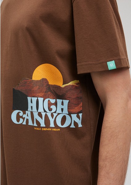 Baskılı Kahverengi TIŞÖRT0612092-70241 fırsatları