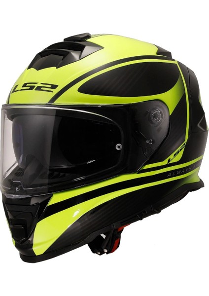 Storm 2 Dodger Mat Siyah-Neon Sarı Kask