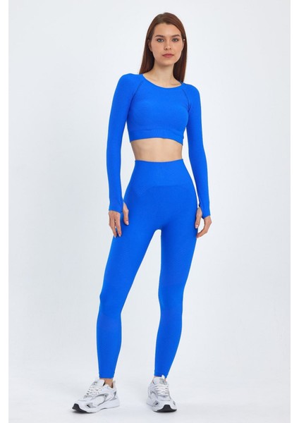 Şmart Kadın Seamless Tayt Crop Takım