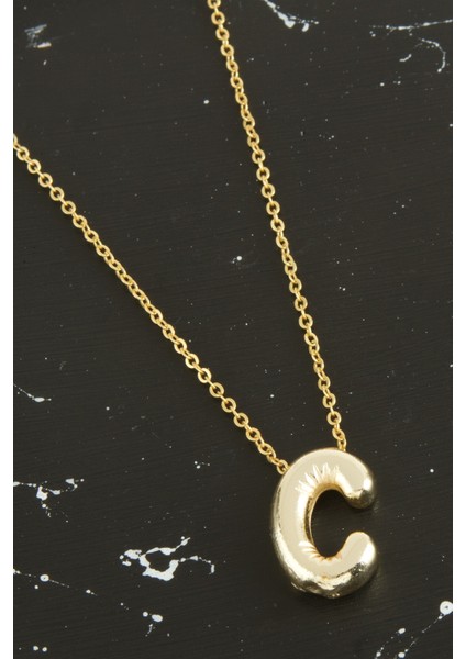 C Harfli Balon Kolye