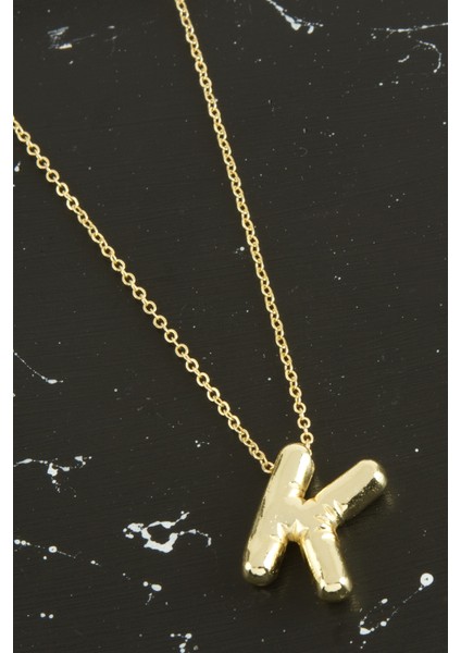 K Harfli Balon Kolye