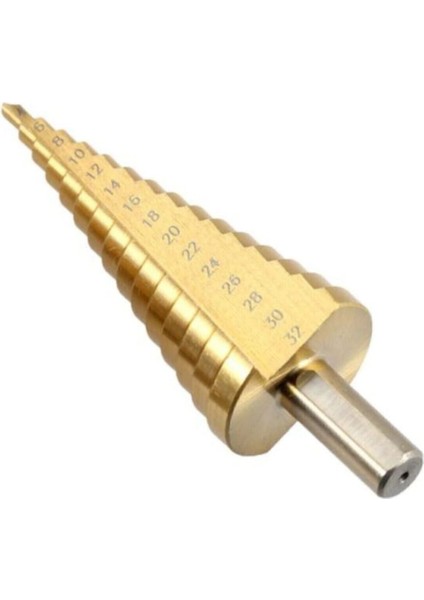 Main Shop 4-32 mm Kademeli Matkap Ucu Alüminyum Sac Demir Delme Panç