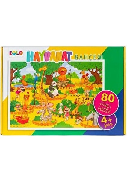 Yer Puzzle-80 Parça Puzzle - Hayvanat Bahçesi