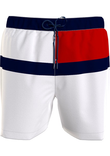 Tommy Hilfiger Beyaz Erkek Şort Mayo UM0UM03259YCF