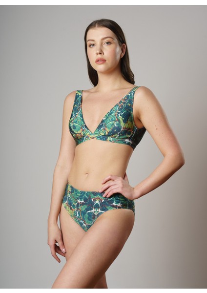 Yeşil Kadın Bikini Takım LRN24YKB1844 fiyatları