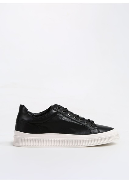 Siyah Erkek Deri Sneaker Bruyne M