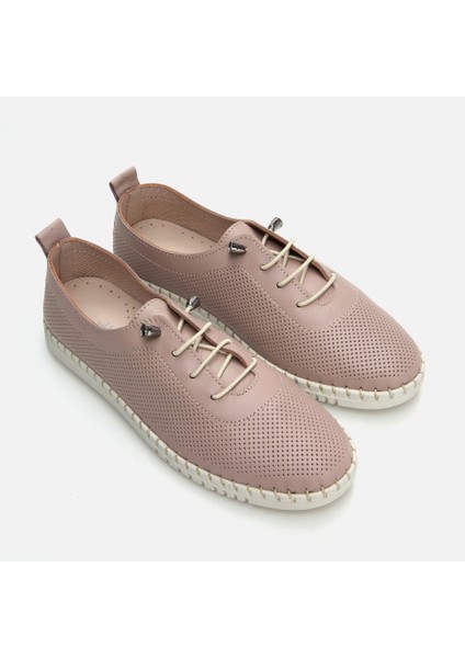 Hakiki Deri Vizon Kadın Loafer