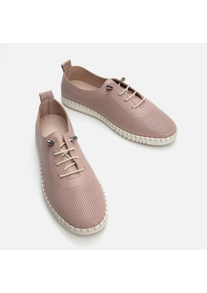 Hakiki Deri Vizon Kadın Loafer