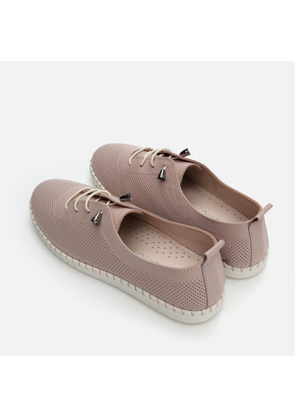 Hakiki Deri Vizon Kadın Loafer
