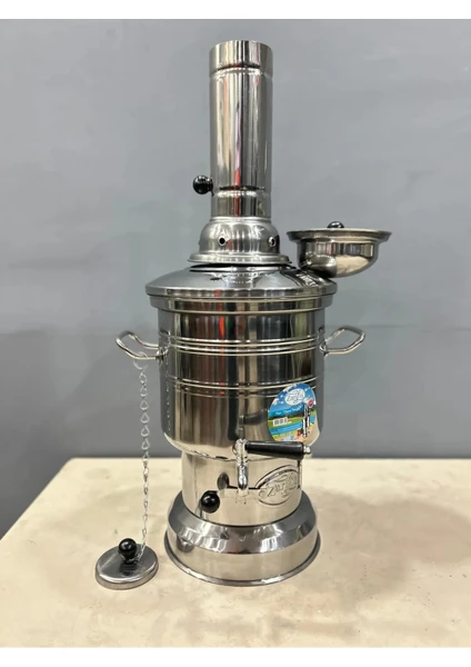 3,5 Litre Zarif Kömürlü Semaver