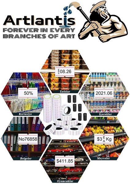 Fiyat Etiketi Turuncu 800'LÜ 5 Paket 12X21MM Fosforlu Turuncu Fiyat Etiketi MX-5500 M5500 HG979 Motex Etiket Makinesi Yedeği fırsatları