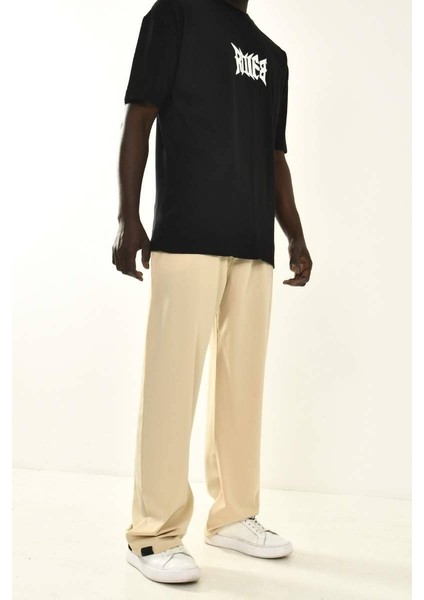 Bej Baggy Fit Basic Pantolon fiyatları