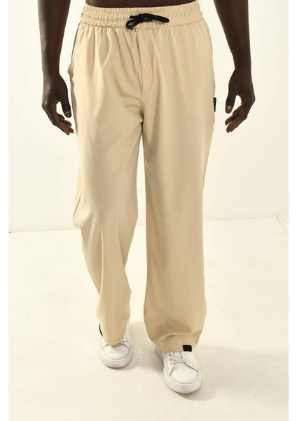 Bej Baggy Fit Basic Pantolon modelleri