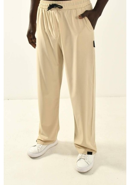 Bej Baggy Fit Basic Pantolon fırsatları