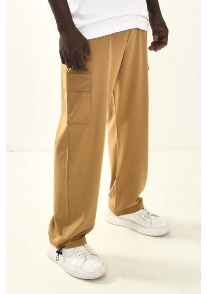 Camel Kargo Cepli Baggy Fit Pantolon modelleri