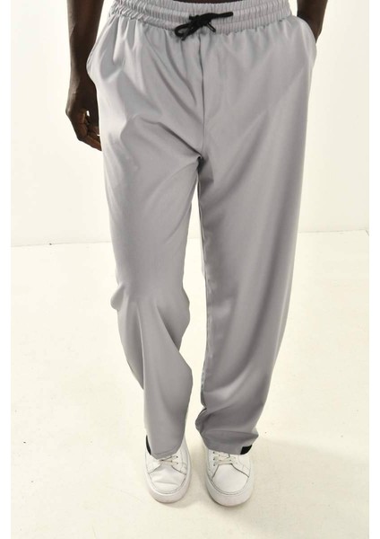 Gri Baggy Fit Basic Pantolon fırsatları